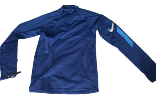 Sudadera Deportiva Azul Zip Caballero Therma Chica