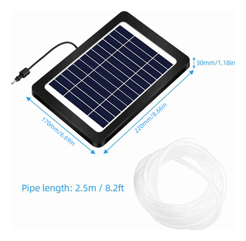 Bomba Solar Para Estanques Alimentada Por Ip65, Resistente A