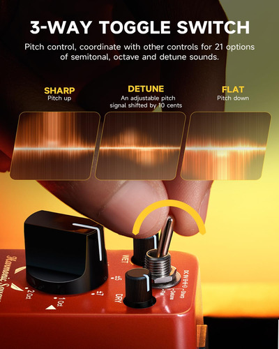 Octave Guitar Pedal Donner Harmonic Square Digital Mini