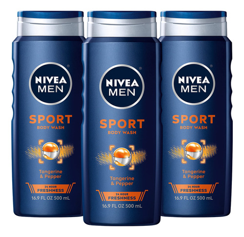 Nivea Men Gel De Baño Deportivo Con Minerales Revitalizant.