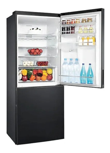 Imagen 3 de 4 de Heladera inverter no frost Samsung RL4363SBABS negro inox con freezer 432L 220V
