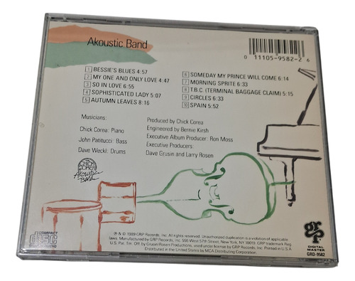 Chick Corea Akoustic Band Cd Usa Estándar