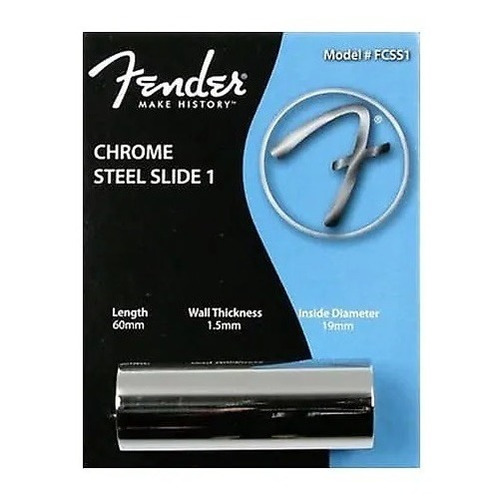 Imagen 2 de 2 de Slide De Metal Cromado Fender Fcss1 - Para Guitarra