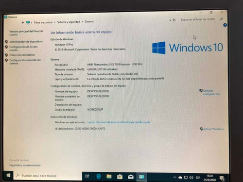 Pc Escritorio Amd Phenom(tn) Ii X 3 720 Processor 280 Ghz