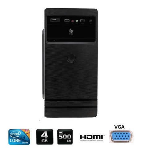 Pc Computador Cpu Intel Core I3 4gb 500gb Hdmi - Oferta