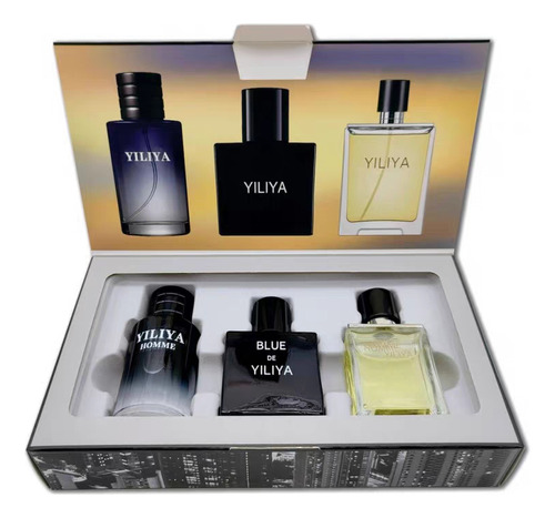 Mini Set De 3 Pzs Perfumes Fragancia 30ml Caballero Men