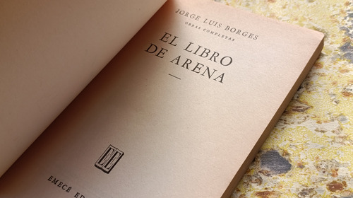 J. L. Borges. El Libro De Arena, Emecé, 1975 | Firmado (Usado)