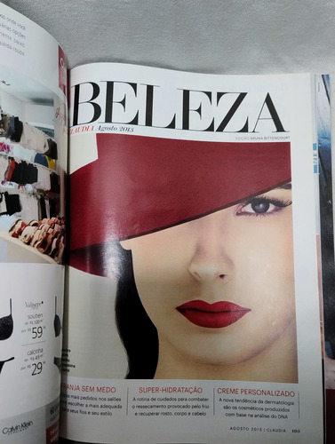 Revista Claudia Agosto De 2013 - Letícia Sabatella (Usado)