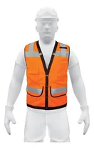 Comprar Chaleco Seguridad Reforzado Naranja Con Bolsas, G 13480