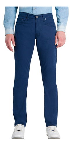 Pantalón Oggi Hombre Gabardina Azul Marino Iron Slim