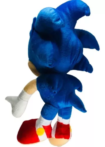 Boneco Sonic De Pelúcia Azul 50cm Grande