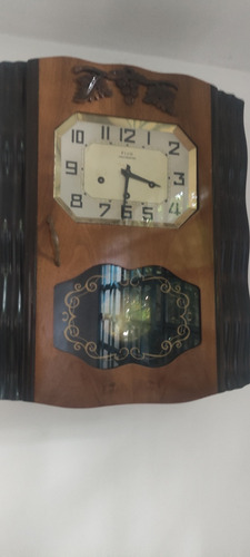 Reloj Antiguo De Péndulo Y Cuerda  Pared Melodía Westminster