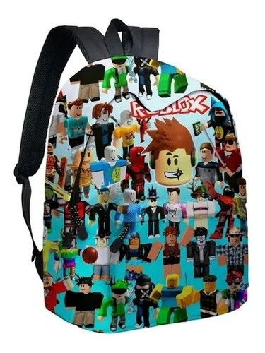 Mochila escolar Roblox Cartoon para meninos e meninas, cor 01