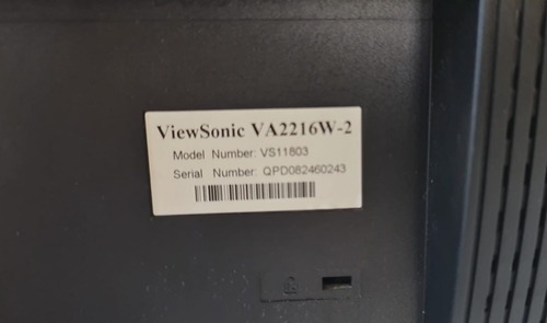 Monitor Viewsonic 22 Va2216w-2 Negro (Usado)