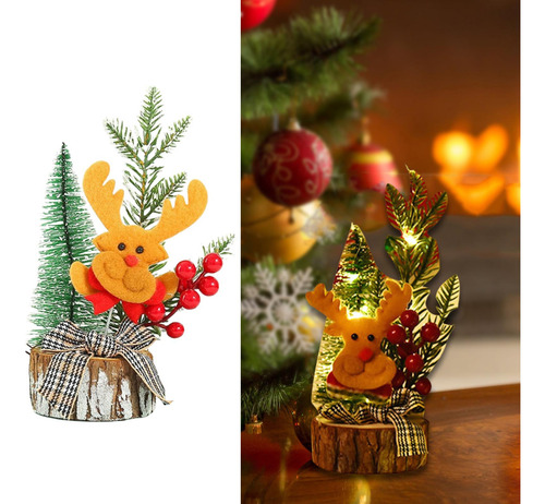 Mini Artificial De Navidad, Artificial De Madera De Navidad,