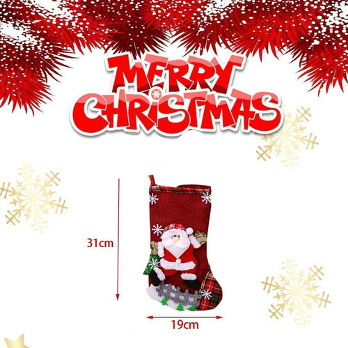 , 4 Calcetines Navideños, Calcetines De Chimenea De Navidad