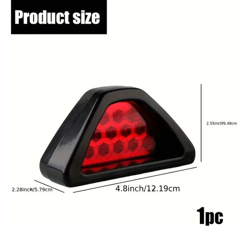 Luz De Freio Brake Light Triangular Modelo Formula F1 Pisca
