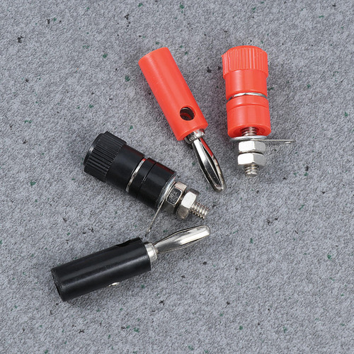 10 Pares De Conectores Tipo Banana Con Aislamiento De 4 Mm