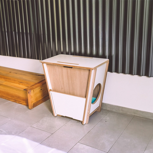 Sanitario+ Bandeja + Rascador Mueble De Diseño Envío Gratis