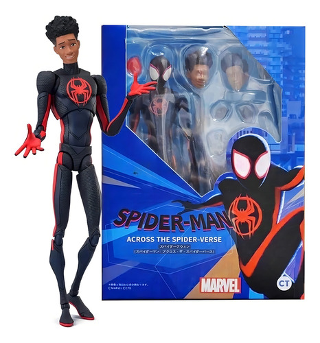 Action Figure Miles Morales Homem-aranha C/acessórios