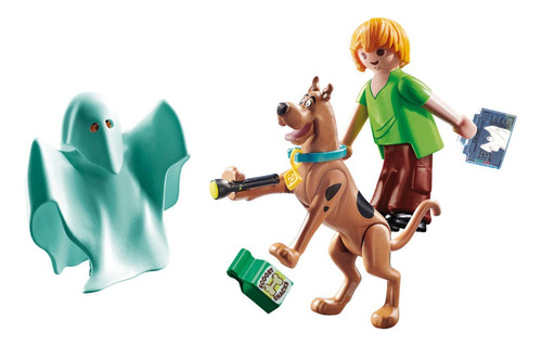 Playmobil Scooby & Shaggy Con Fantasma +22 Pcs +4 Años 70287 Scooby Shaggy Con Fantasma