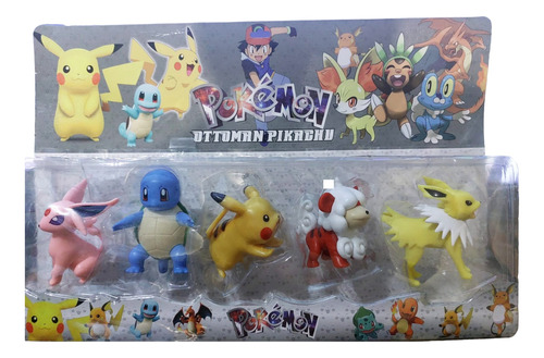 Muñecos Pokémon Set 5 Figuras De Colección 