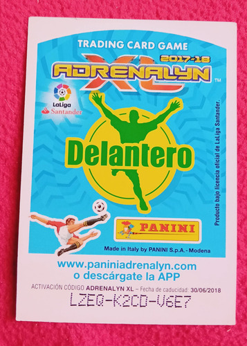 Figurita Cromo Lionel Messi Adrenalyn 2017/ 18 Lionel Messi Figurita (Usado)