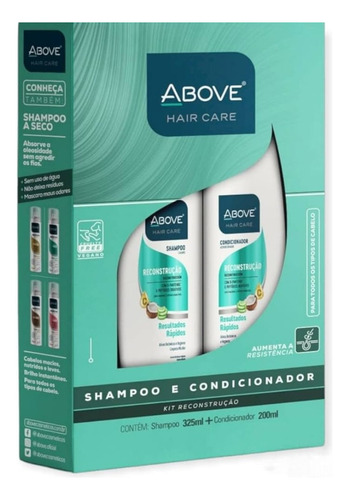 Kit Shampoo E Condicionador Feminino Reconstrução Above