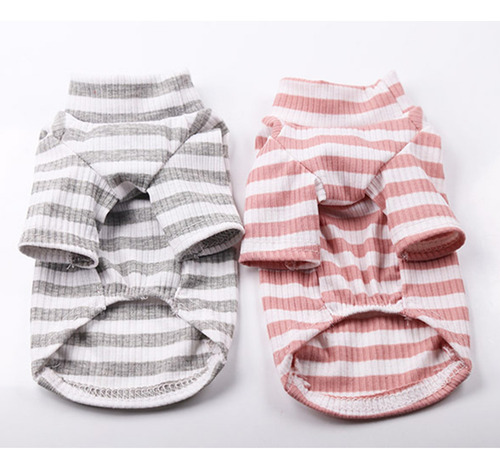 Abrigo De Otoño E Invierno Para Perros, Ropa Elástica A Raya