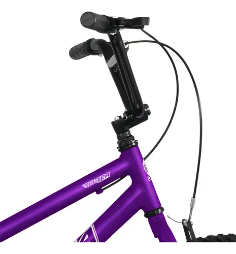 Bicicleta Aro 20 Sport BMX Professional rebajada Visual Tt, color lila, cuadro talla 20