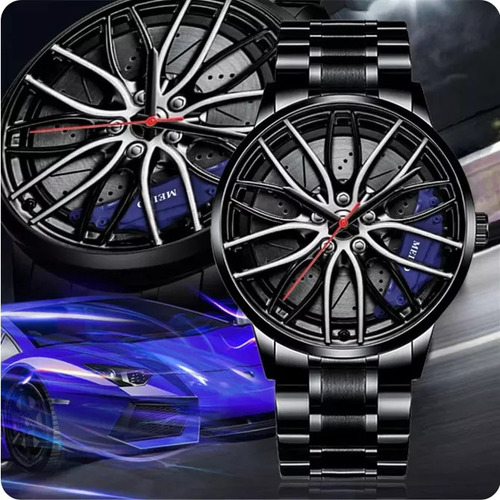 Reloj Original Moda Disco Llanta Rin Calipers Metal 4 Color