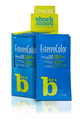 Estereocolor Shock Reestructurante Intensivo Btx. Caja X 10u