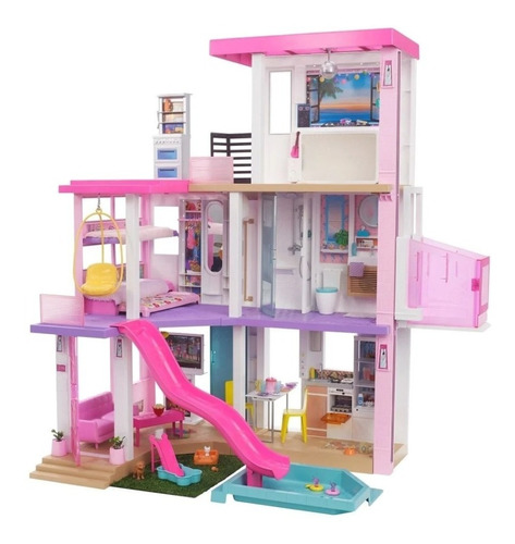 Mega Casa De Los Sueños Barbie Dream House + 70 Accesorios