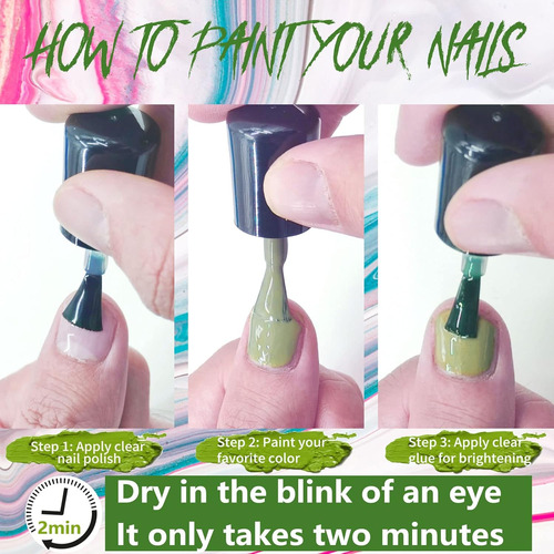 Juego De Esmalte De Uñas, Kit De Esmalte De Uñas De Secado R