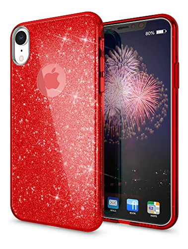 Nalia Glitter Case Compatible Con iPhone XR, Xxh6m