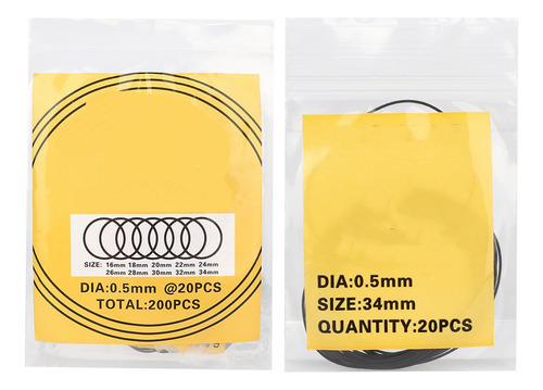 Junta Tórica De Goma De Sellado Impermeable 0,6 Mm
