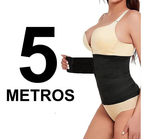 Cinta Modeladora Elastico Alta Compressão Invisível 5 Metros