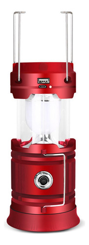 Linterna Portátil Para Acampar Linterna Equipo De Rojo