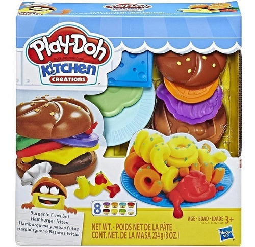 Play Doh Kit Hamburguer E Batata Hasbro E5472