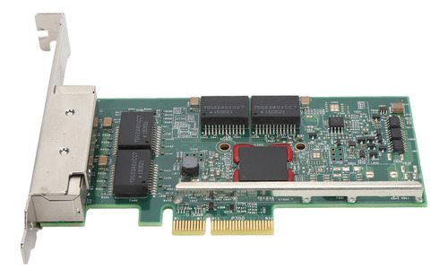 Placa De Rede Pcie Gigabit Ethernet X4 Bcm5719 Quad Port Led