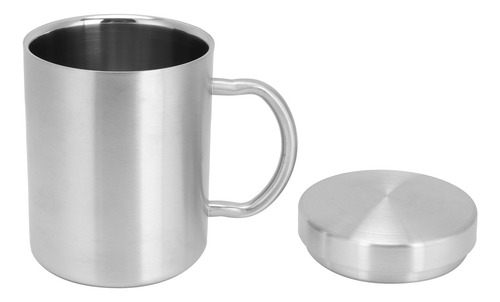 Taza En L Con Tapa De Acero Inoxidable Y Tapa De Doble Capa