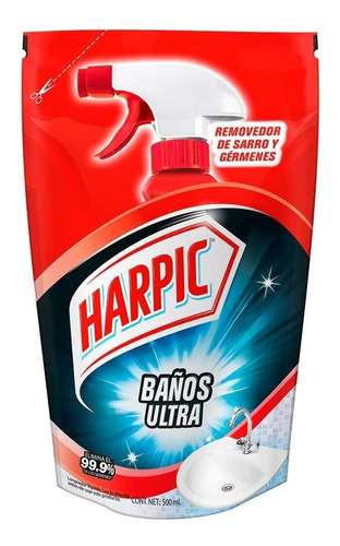 Limpiador De Baños Harpic Removedor Sarro Y Gérmenes 500 Ml