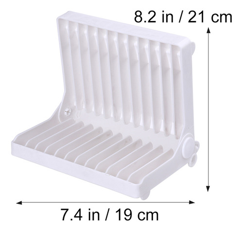 Estante De Plástico Para Secar Platos, Soporte Para Platos Y