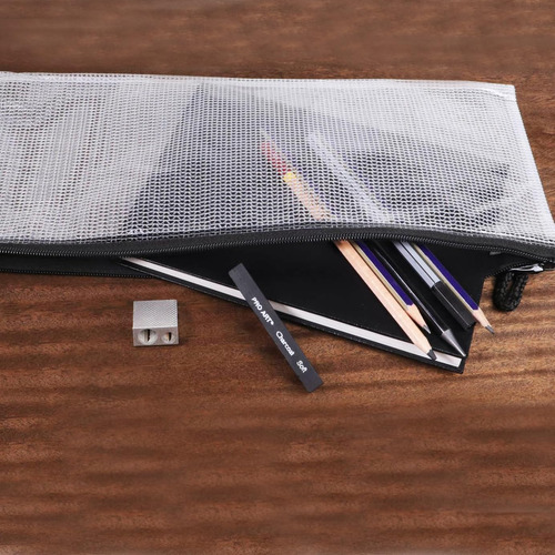 Bolsa De Malla Translúcida, 25cm X 33cm Para Vinilo
