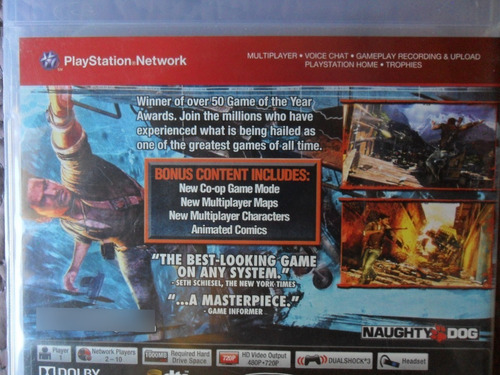 Uncharted 2: Among Thieves Game Of Year Greatest Hits Ps3 (Usado)