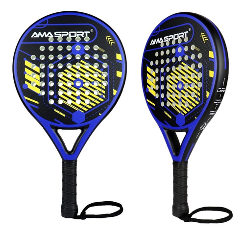 Pala Padel 38mm Full Carbono + Bolso 4 Diseños Importada