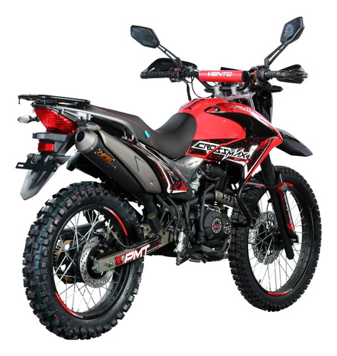 Motocicleta Doble Próposito Vento Crossmax 250 Rojo