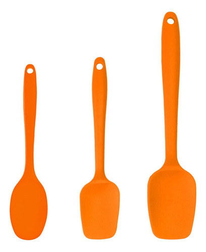 Hs Espátulas De Silicona Kit Para Cocina Hornear Naranja