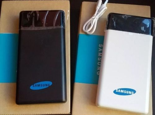 Cargador Powerbank Samsumg Usb 20000 Mah Negro,blanco Gris