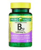 Comprar Vitamina B12 Ciacobalamina, Spring Valley 60 Tabs 1000mcg 